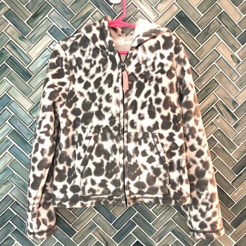 Girls Medium 7/8 Crazy 8 Fleece Zip Up Hoodie